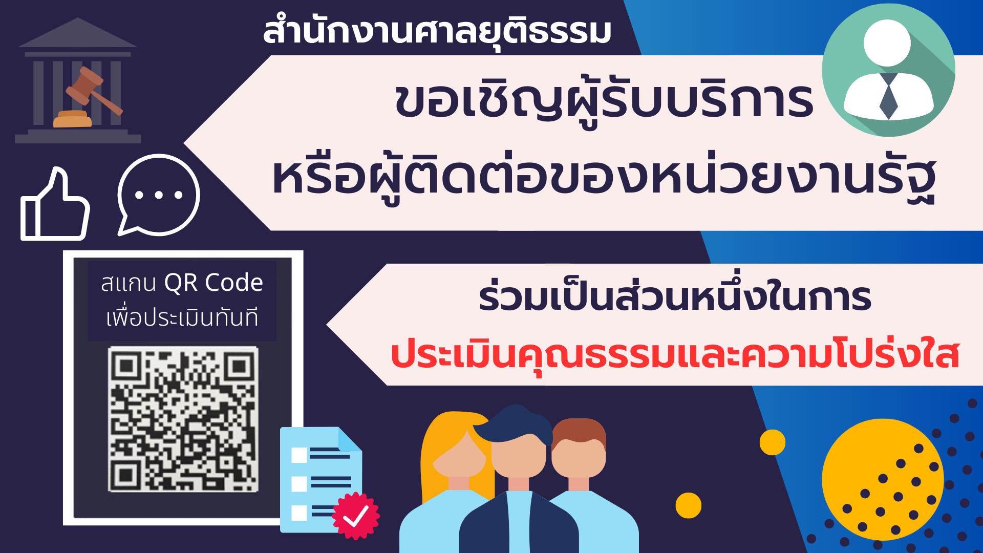 การประเมินคุณธรรมและความโปร่งใส